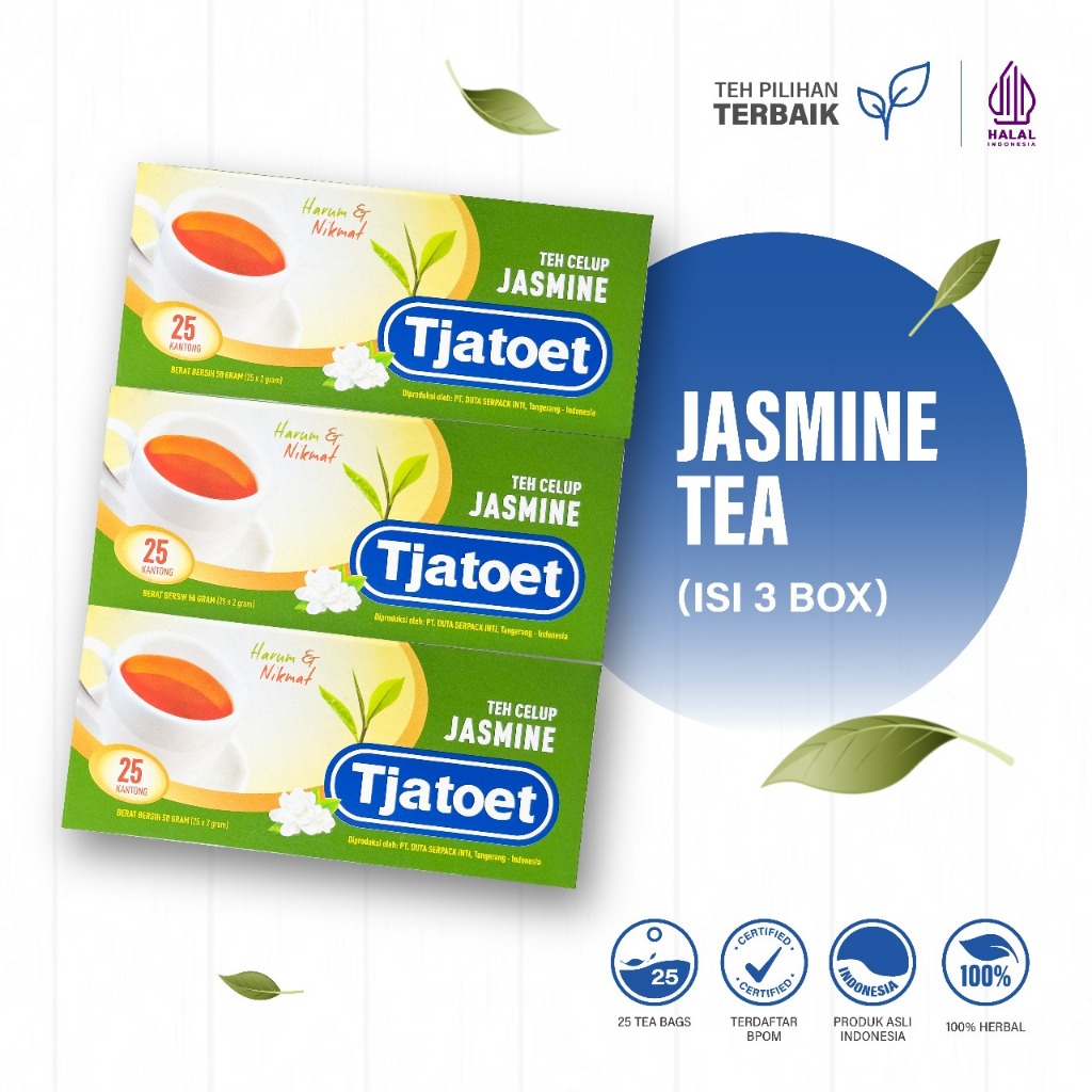 

Tjatoet Jasmine 50gr [3 Box @25 kantong/ 2gr]