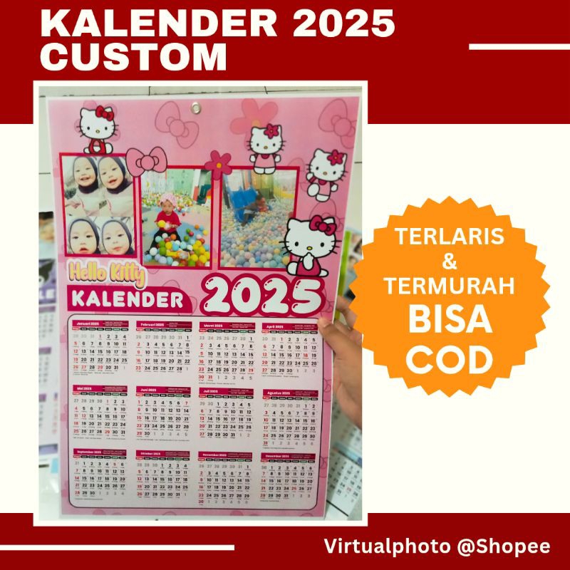 

CETAK KALENDER 2025 UKURAN A3+ PAKAI FOTO BISA CUSTOM TERLARIS DAN TERMURAH PROSES 1 HARI BISA COD -vp