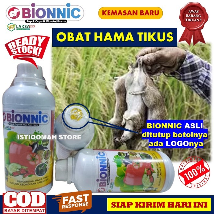 BIONNIC 500ml Obat Pembasmi Tikus Di Sawah - Obat Pengusir Tikus Sawah - Obat Pengusir Tikus Di Sawa