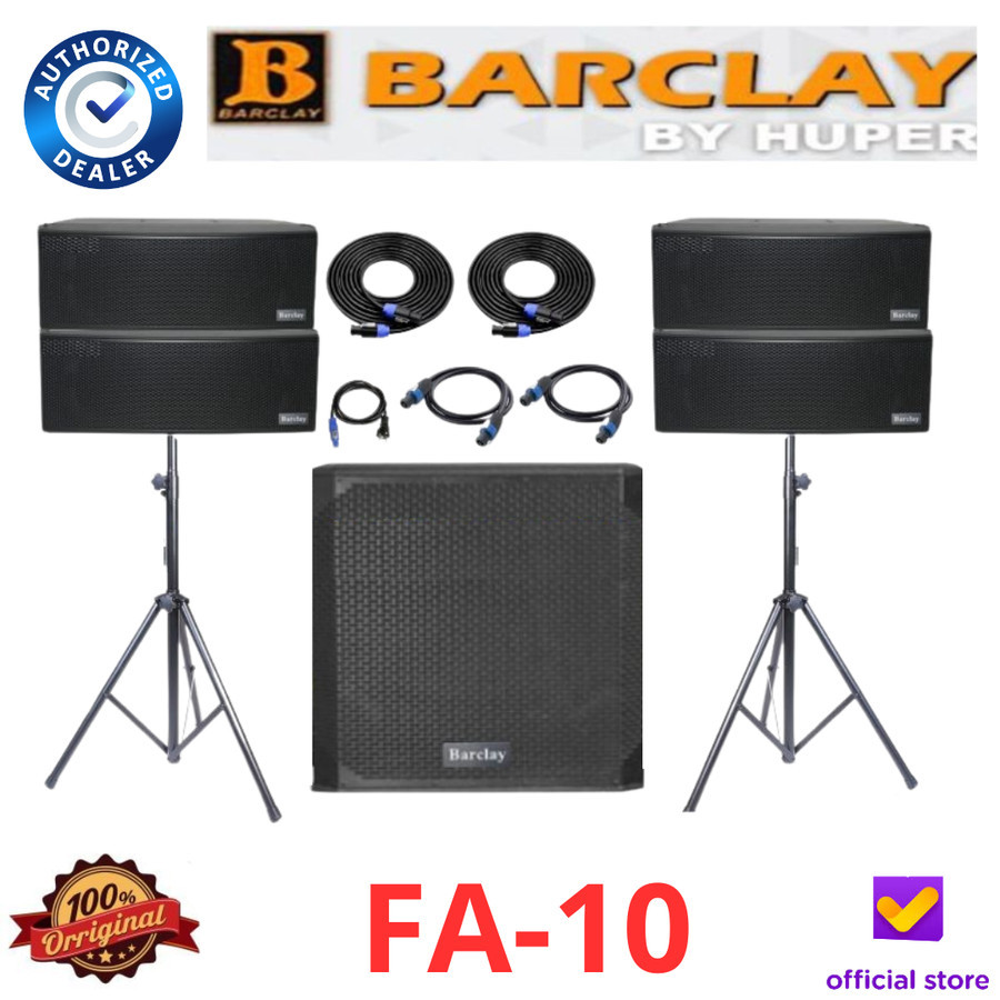 Barclay FA10 Line Array Aktif Barclay FA-10 Speaker Aktif By Huper