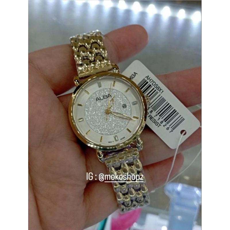 Jam Tangan Wanita Alba AH7DS8X1 AH7DS8 Original Garansi Resmi 1 Tahun