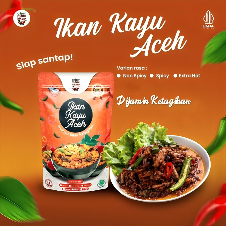 

DapurMamiKikas - Ikan Kayu Aceh - Best Seller - Gurih Pedas, Lauk Instant, Makanan Kering Aceh