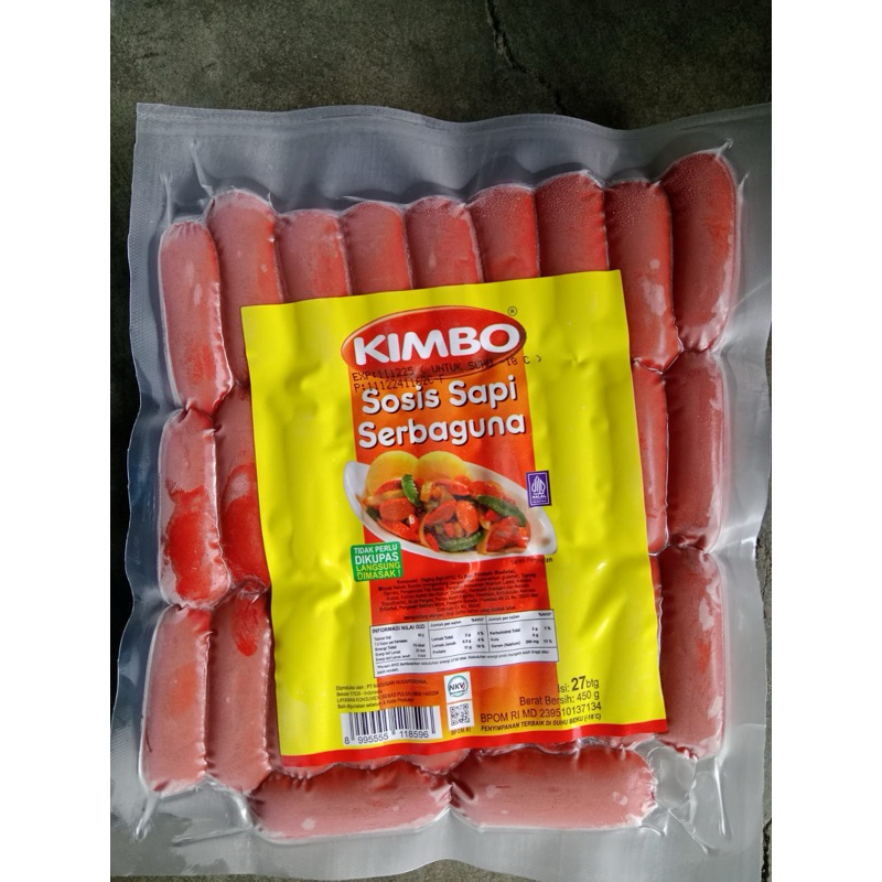 

Kimbo sosis sapi serbaguna isi 27