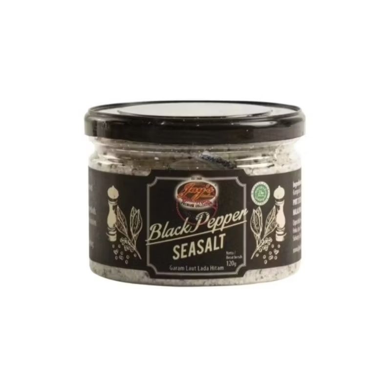 

JAYS SEASALT | GARAM DAPUR | SEASONING | INDONESIAN | BLACKPEPPER LADA HITAM 120GR