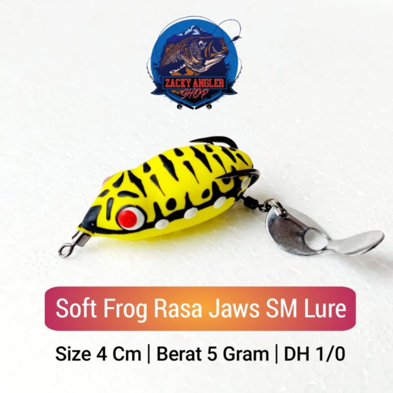 Soft Frog Rasa Jaws SM Lure 4 Cm Umpan Casting Gabus Berisik