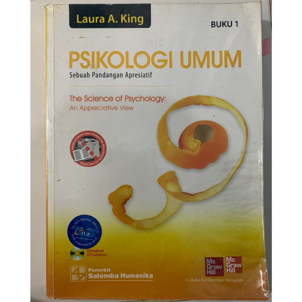 Buku Original Psikologi Umum 1 Penulis : Laura A. King