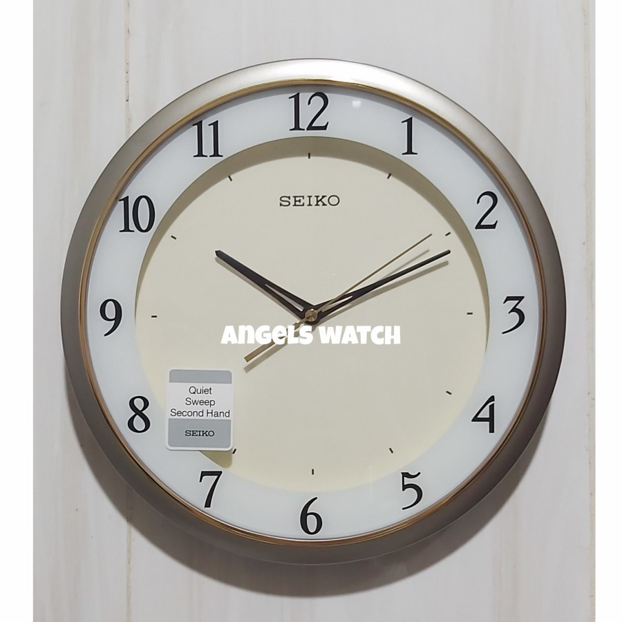 Jam Dinding Seiko Japan Qxa736S Qxa736 Silver Original Hemat