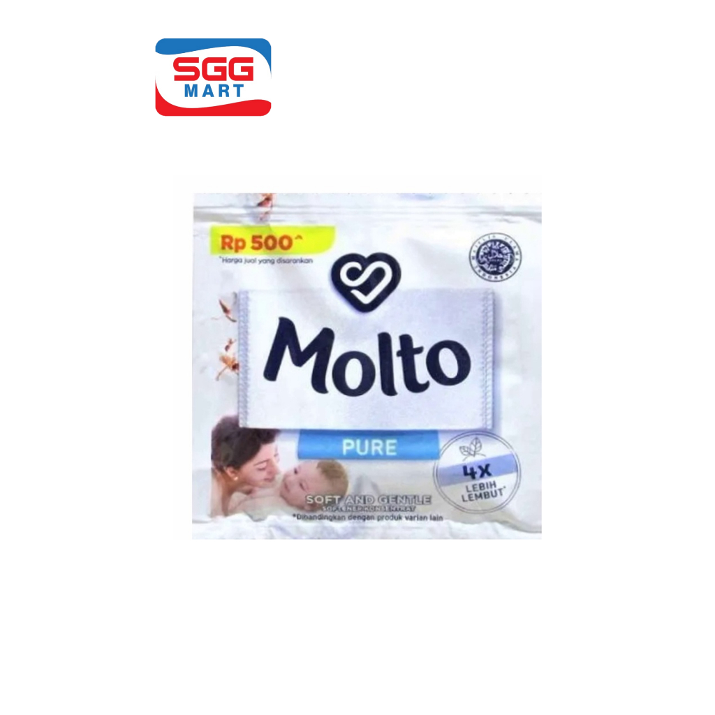 Molto Pure Soft Gentle Putih 11ml x 12 sachet [1 renceng]
