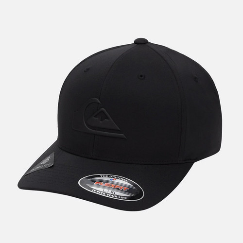 Topi Quiksilver Amped Up Flexfit Dryflight Cap Black Original