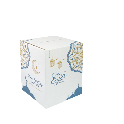 

( 10pcs ) Dus Parcel Sembako Lebaran Kotak Hampers Kue Kaleng Sirup Dus Idul Fitri 25x25x33cm
