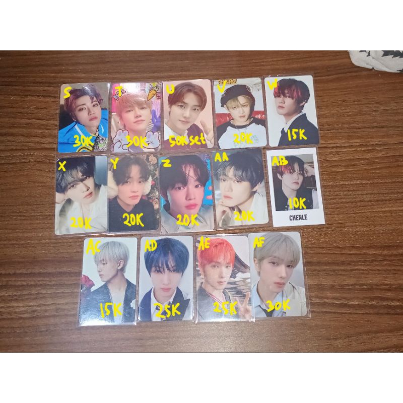 aab nct dream photocard pola pc jaemin jeno mark renjun chenle jisung cafe agent deco hot sauce glit