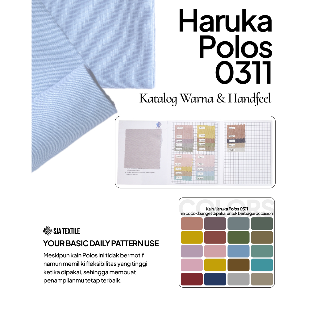 Hnna KATALOG SAMPLE HARUKA/KAIN HARUKA/ KAIN KATUN HARUKA/ KATUN HARUKA/GINGHAM/ KATUN SQU