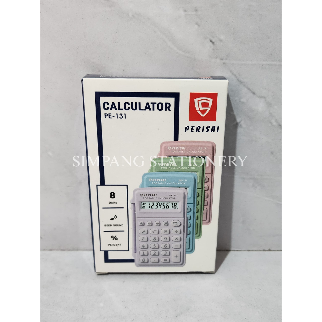 

Kalkulator Perisai PE-131 8 Digits - Pastel