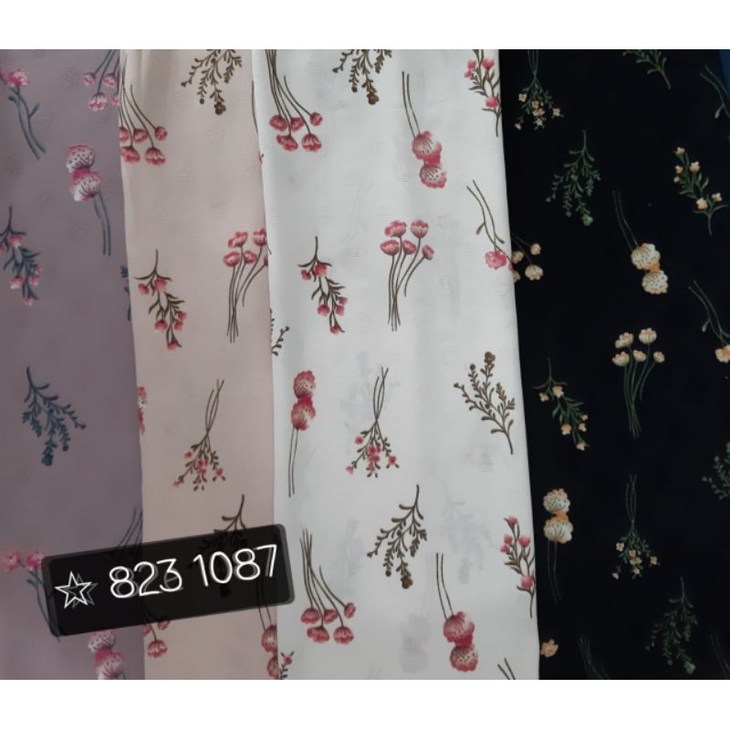 BAHAN KAIN CRINKLE DOBBY KOREAN LOOK DRESS GAMIS ROK