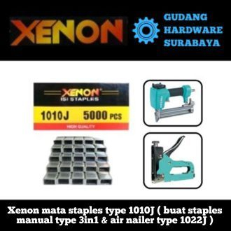 

Xenon mata staples type 1010J ( buat staples manual type 3in1 & air nailer type 1022J )
