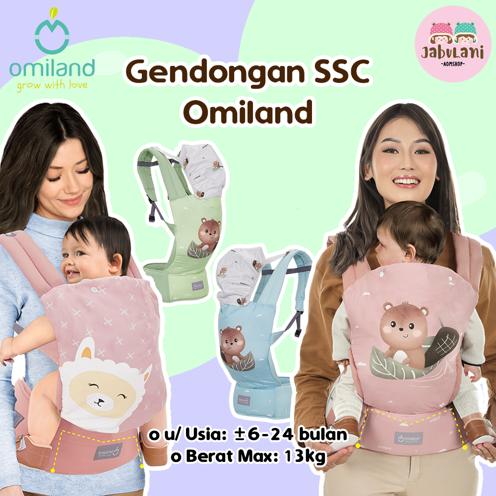 OMILAND Gendongan Bayi Ransel M-Shape All Series | Omiland Gendongan Bayi Depan SSC Alpaca Series