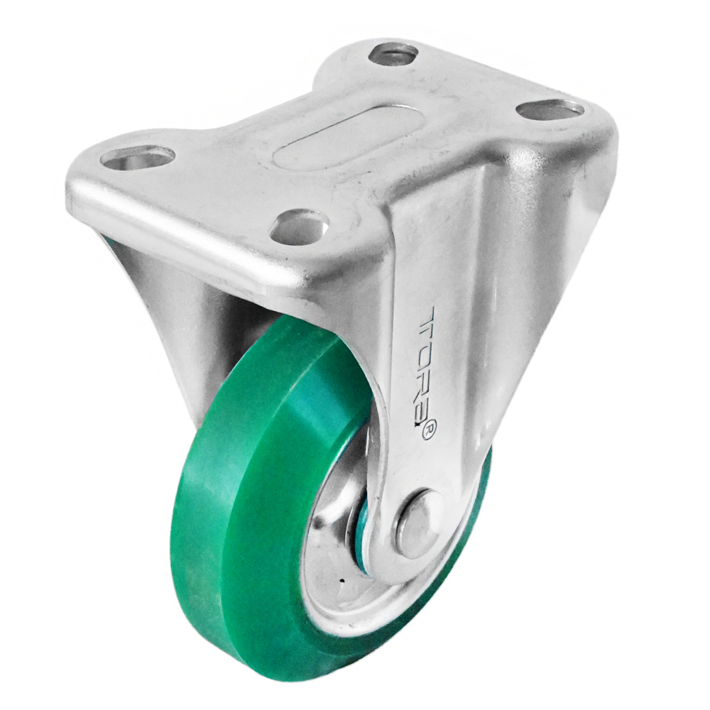 TORA Roda Troli PU Hijau 4 Inch Mati