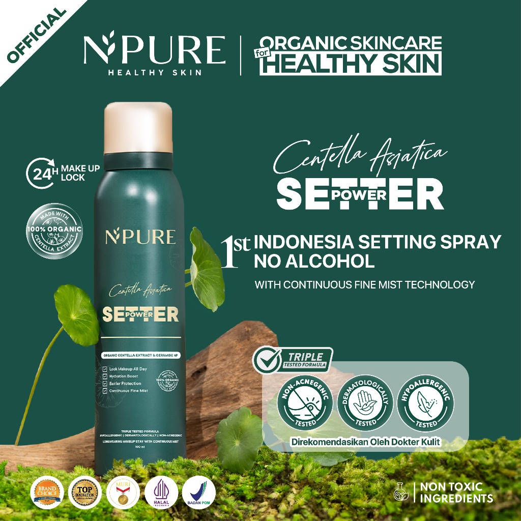 NPURE Centella Asiatica Power Setter - Setting Spray / Setting Oil control & Barrier Protection / Se