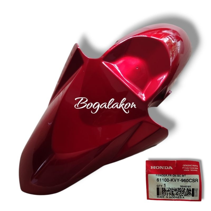 Spakbor slebor depan beat karbu merah gen 1 original ahm 61100kvy960csr