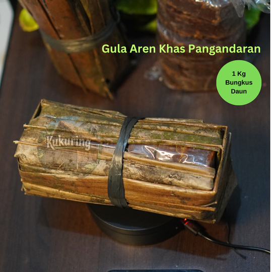 

Gula Aren Asli 1 Kg Khas Pangandaran | Gula Kawung Original Murah - Bungkus Daun Tanpa Campuran Bahan Pengawet 100% Alami Kukuring