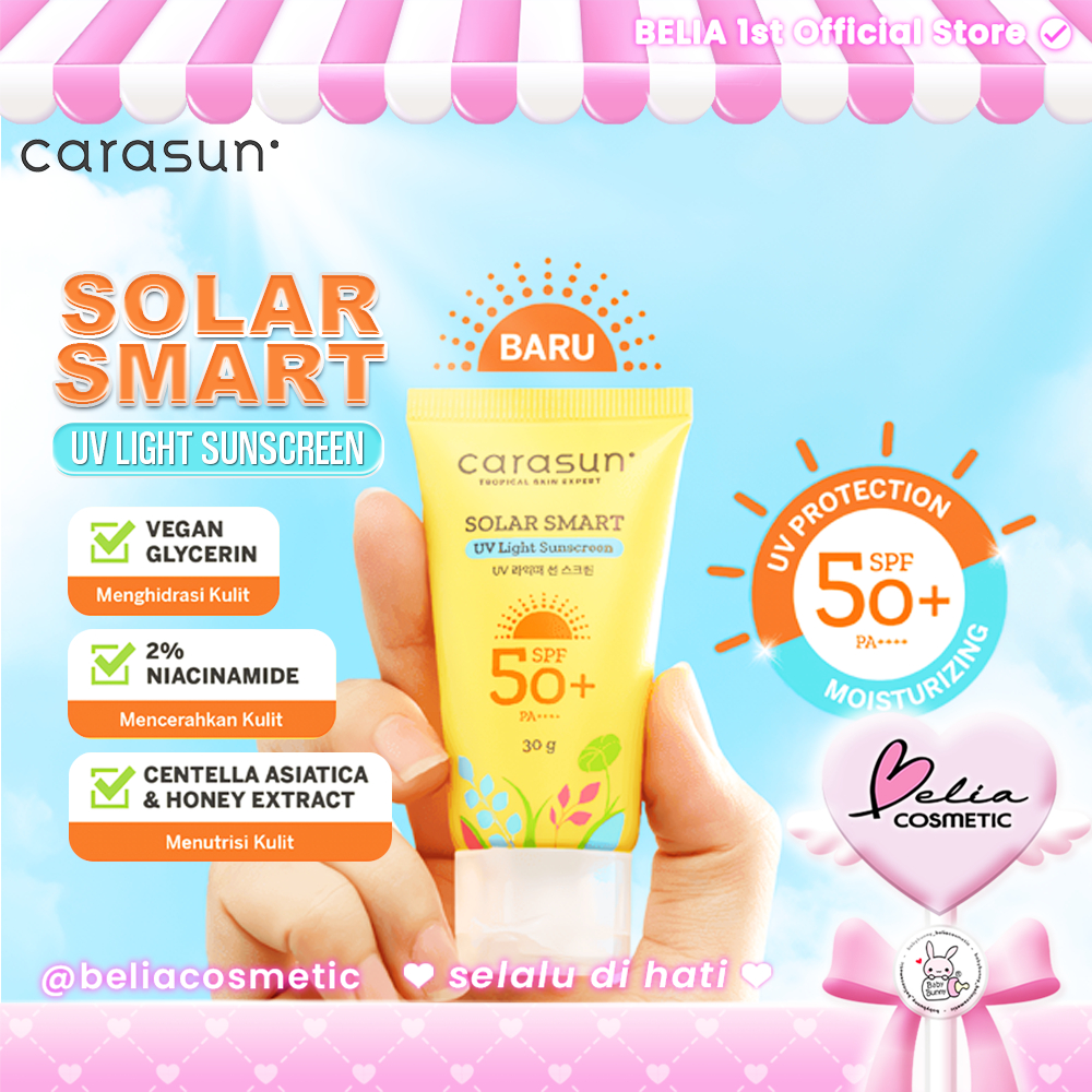❤ BELIA ❤ CARASUN Solar Smart UV Protector Sunscreen SPF 50 PA++++ 30mL