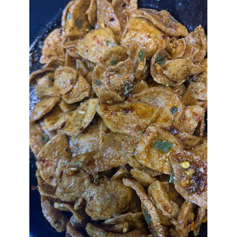 

Keripik Baso 50 ram /keripik baso Boga Rasa / keripik baso ikan, sapi, ayam/ keripik baso original daun jeruk, pedas daun jeruk/
