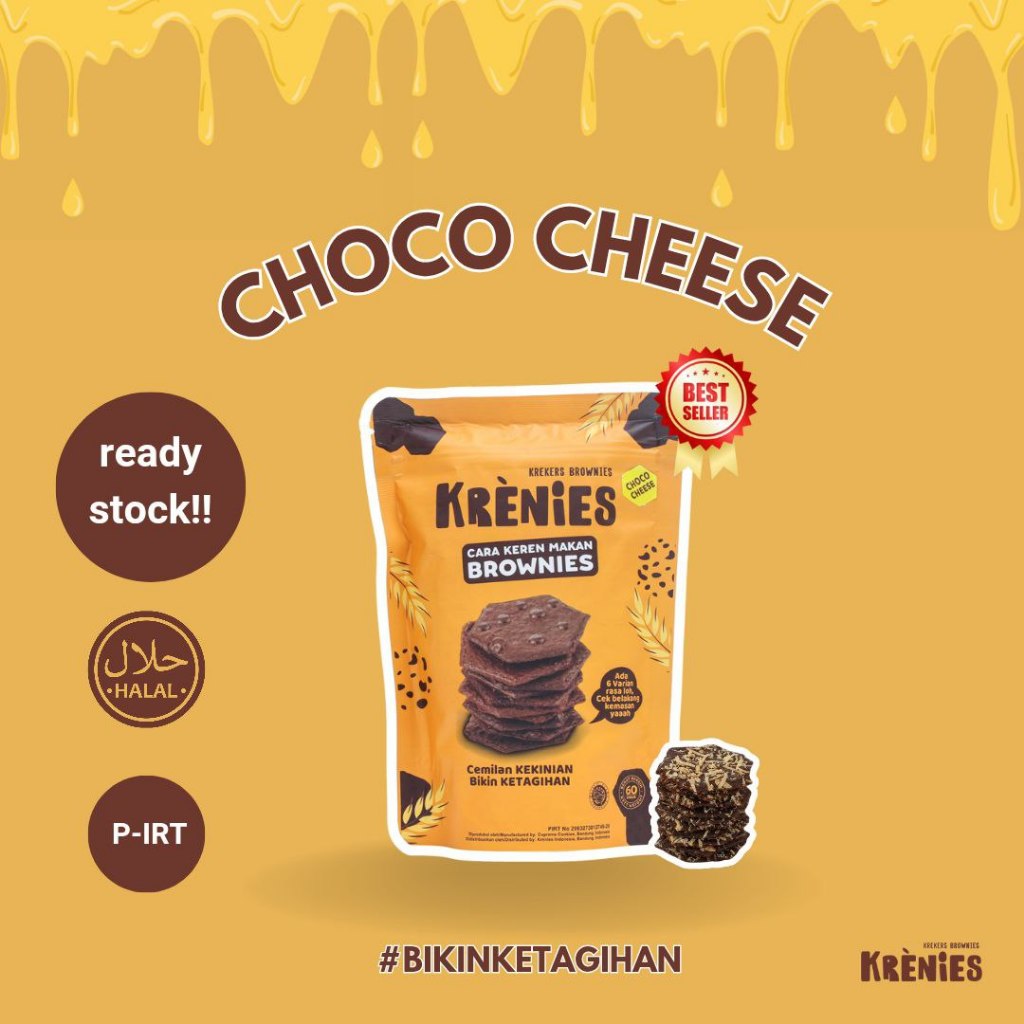 

CHOCO CHEESE - KRENIES (KREKERS BROWNIES)