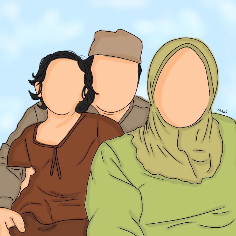 [SOFT FILE ONLY] Ilustrasi Faceless | Ilustrasi Wajah