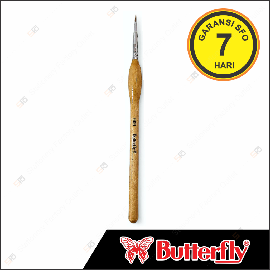 

Kuas Lukis Art Butterfly Satuan No. 000 - SFO Semarang Official