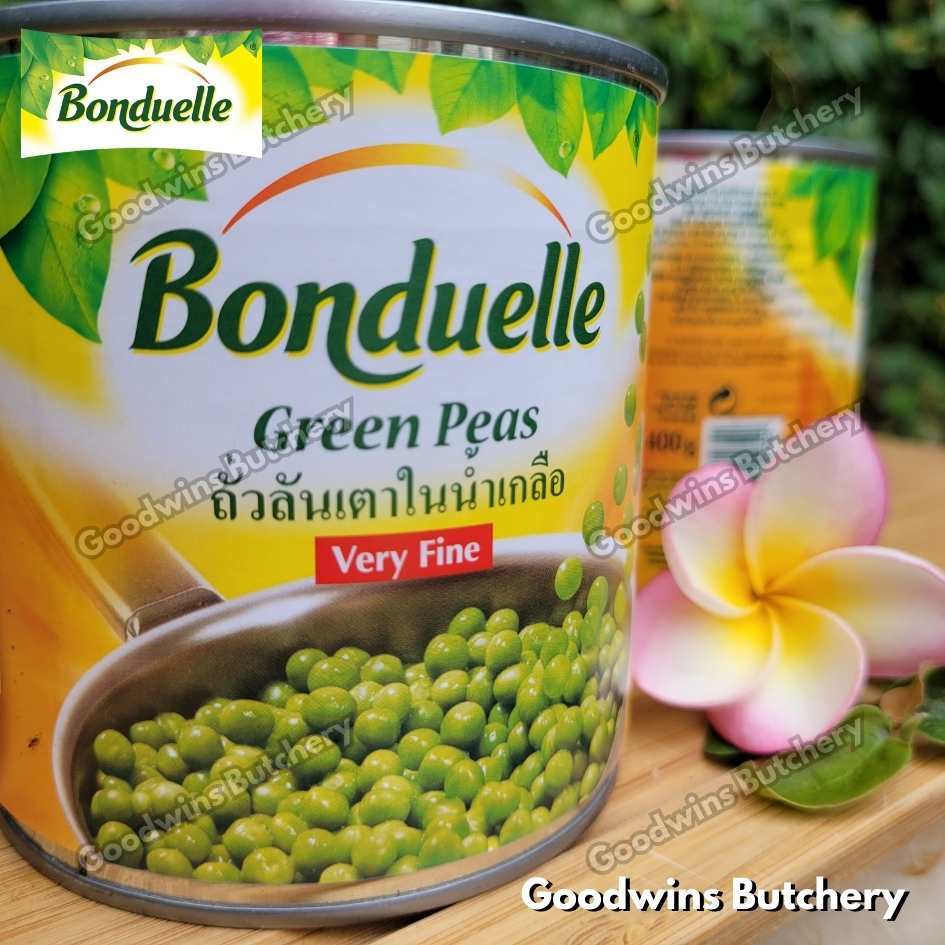 

Bonduelle GREEN PEAS VERY FINE France imported PETITS POLS kacang polong 400gr