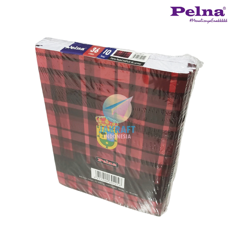 

(10 Pcs) Grosir Buku Tulis Panjang PELNA Reds Campus B5 Isi 36 / 50 Lembar Mirip Big Boss & AA Maxy