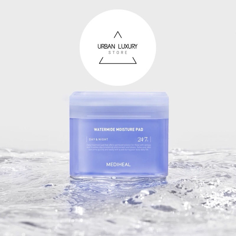 [READY STOCK] Mediheal Watermide Moisture Pad Toner 24/7 day&night REFILL