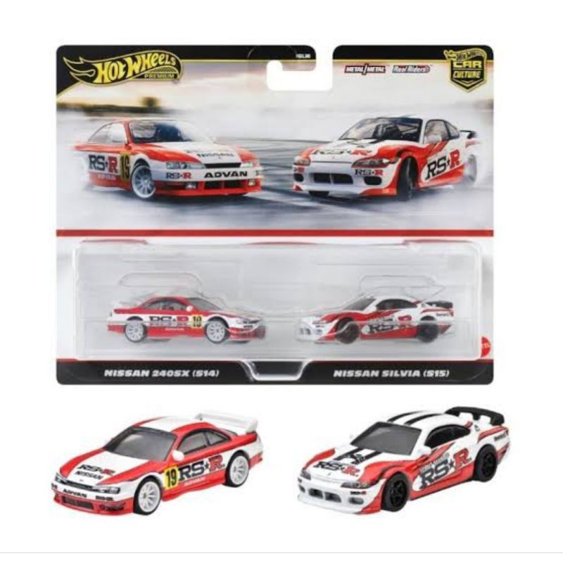 Hot Wheels Twin Pack Nissan 240 SX S14 & Nissan Silvia S15
