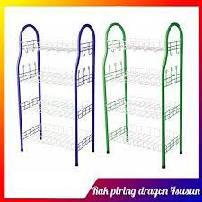 Rak piring dragon 3, 4 susun , rak piring 4 susun , rak piring serbaguna , rak piring stand , rak pi