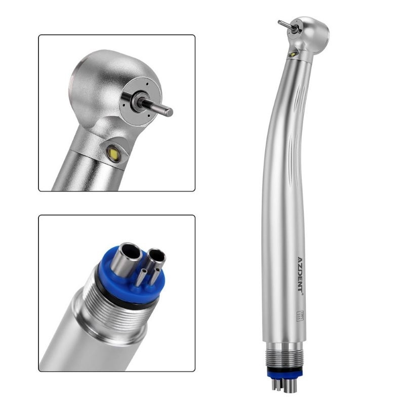 AZ-Dent Highspeed Handpiece LED 4 Hole Dental High Speed Bur Gigi seperti NSK Panamax W&H Alegra