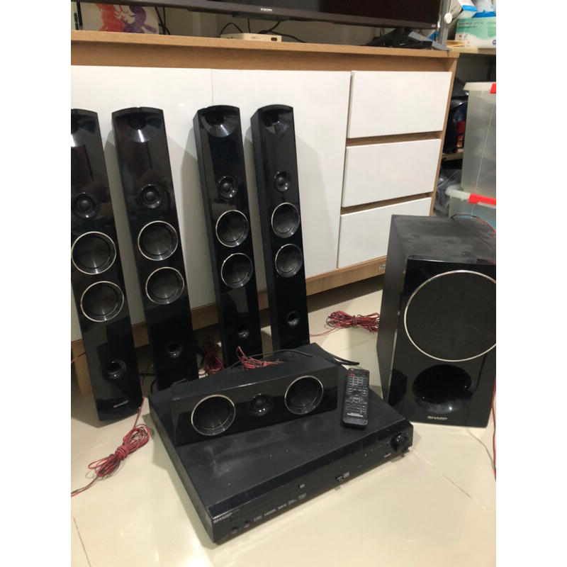 Sharp DVD player home theater speaker woofer