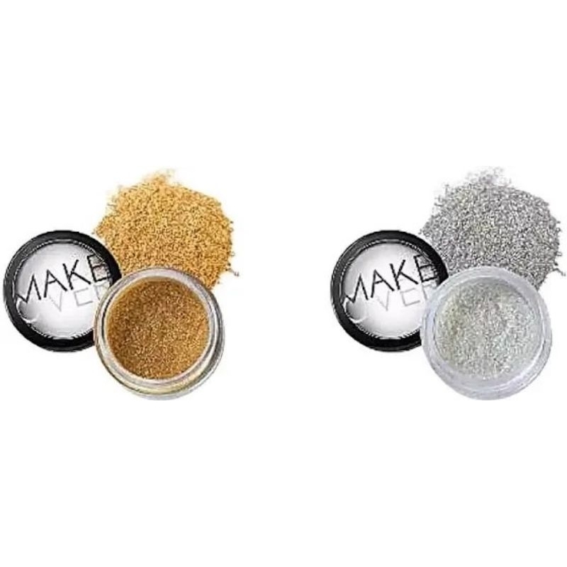 MAKE OVER SPARKLING POWDER | MAKEOVER GLITTER BUBUK RIASAN WAJAH GLOWING SHIMMER MAKEUP HALAL