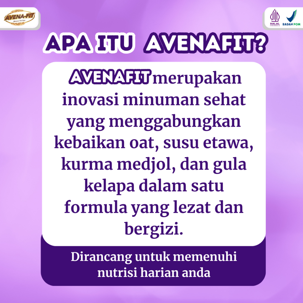 

RB22 AVENA-FIT 100% ORIGINAL 3 BOX - Menu Sarapan Sehat Oat Susu Kurma Solusi untuk Kolesterol