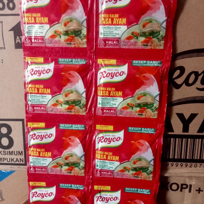 

Royco Ayam Kaldu Bubuk 8g, 3 Renceng 36pcs