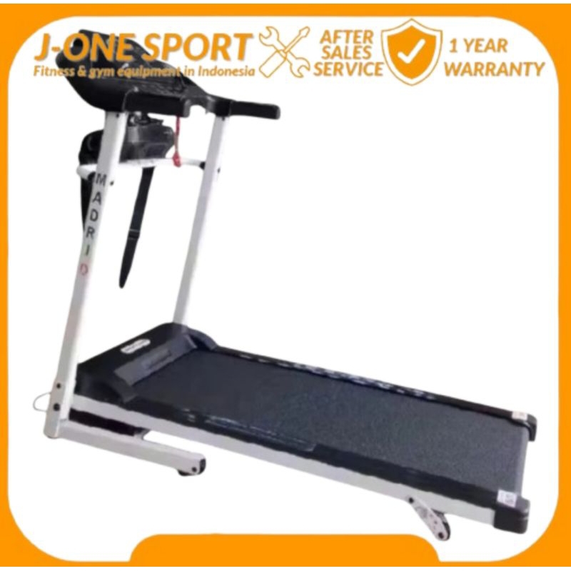 Treadmil Elektrik Madrid 2 Fungsi [Original] Alat Fitnes Treadmil Elektrik