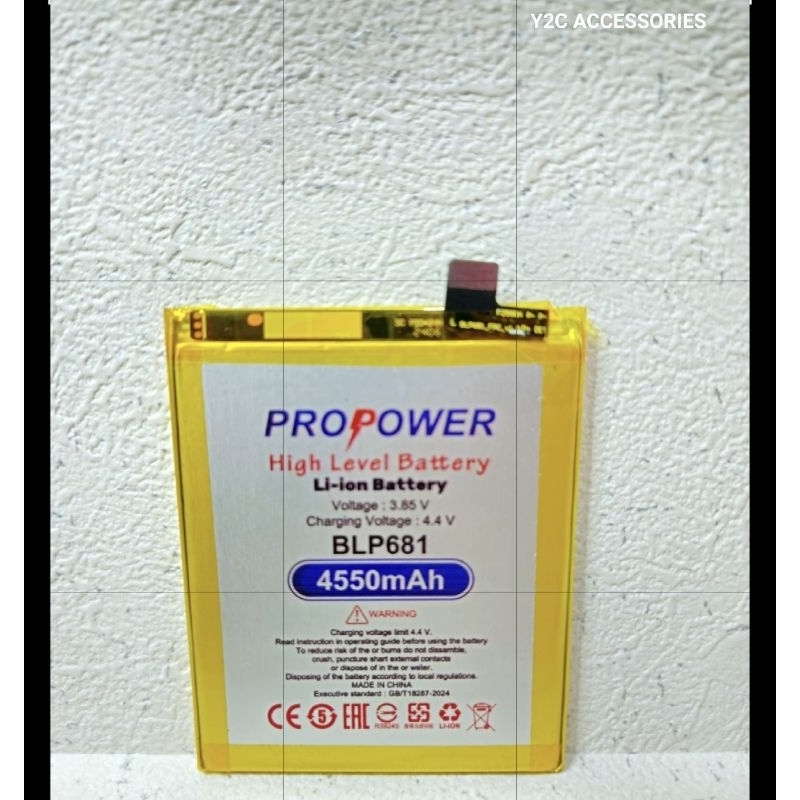 BATERAI PROPOWER OPPO BLP681 / OPPO F9 DOUBLE POWER NEW BATRE