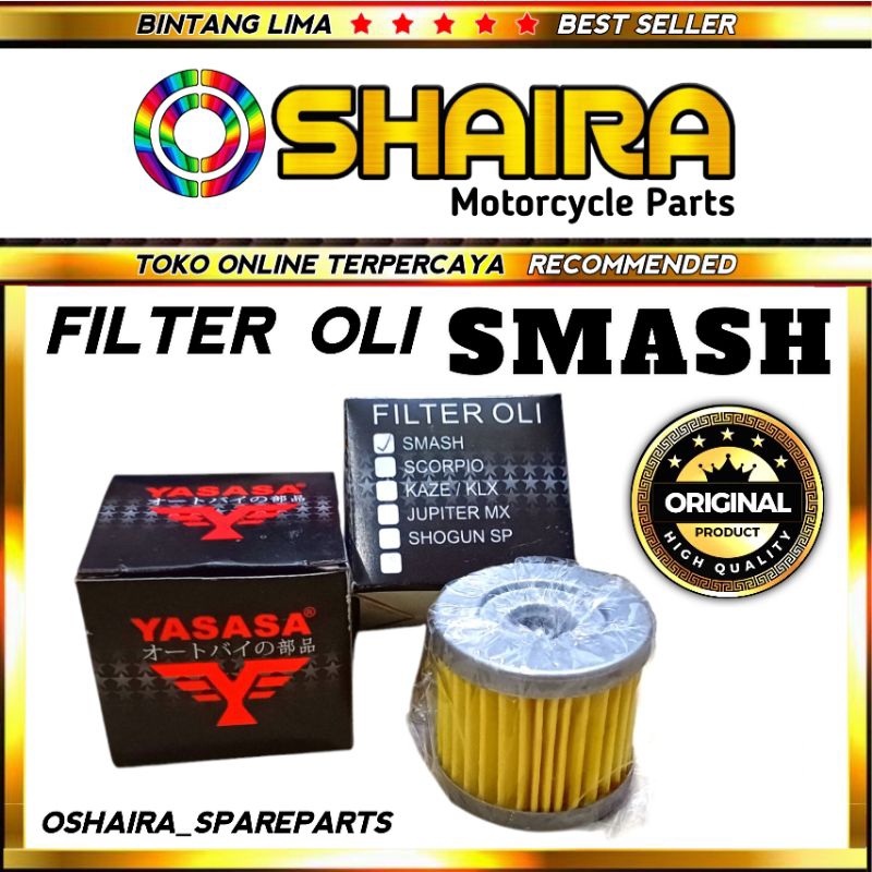 FILTER OIL FILTER OLI SARINGAN OLI SMASH/SHOGUN/SATRIA FU/THUNDER 125 FILTER OLI SHOGUN SARINGAN OLI