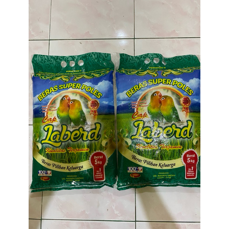 

BERAS LABERD HIJAU KEMASAN 5 KG PULEN BERSIH TANPA BAHAN PENGAWET