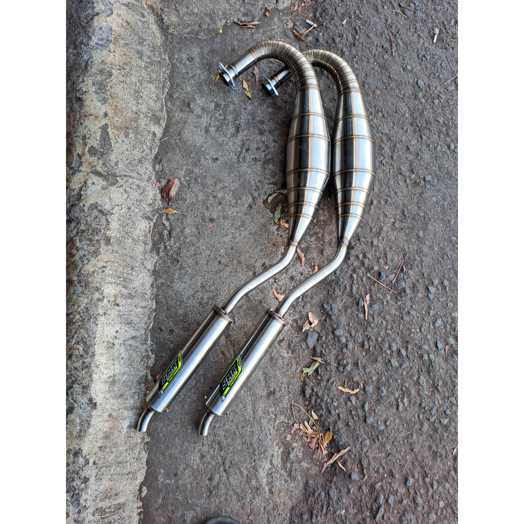 Knalpot SMR Ninja RR Cobra Full Stainless - Leher Cacing