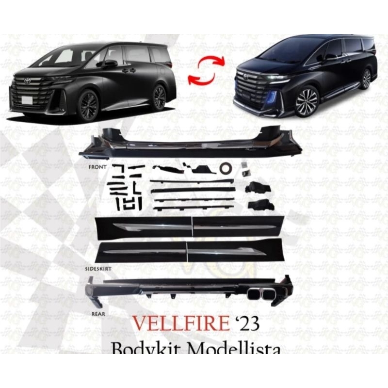 Bodykit Vellfire 2023-2024-2025 modelista