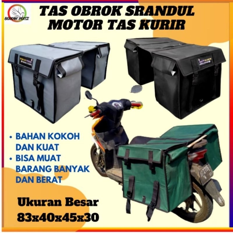 TAS OBROK MOTOR SRANDUL KURIR BESAR SUPERJUMBO SALES POS BAHAN KUAT KOKОН