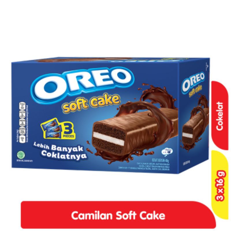 

Oreo Soft Cake Bolu 3 x 16 g