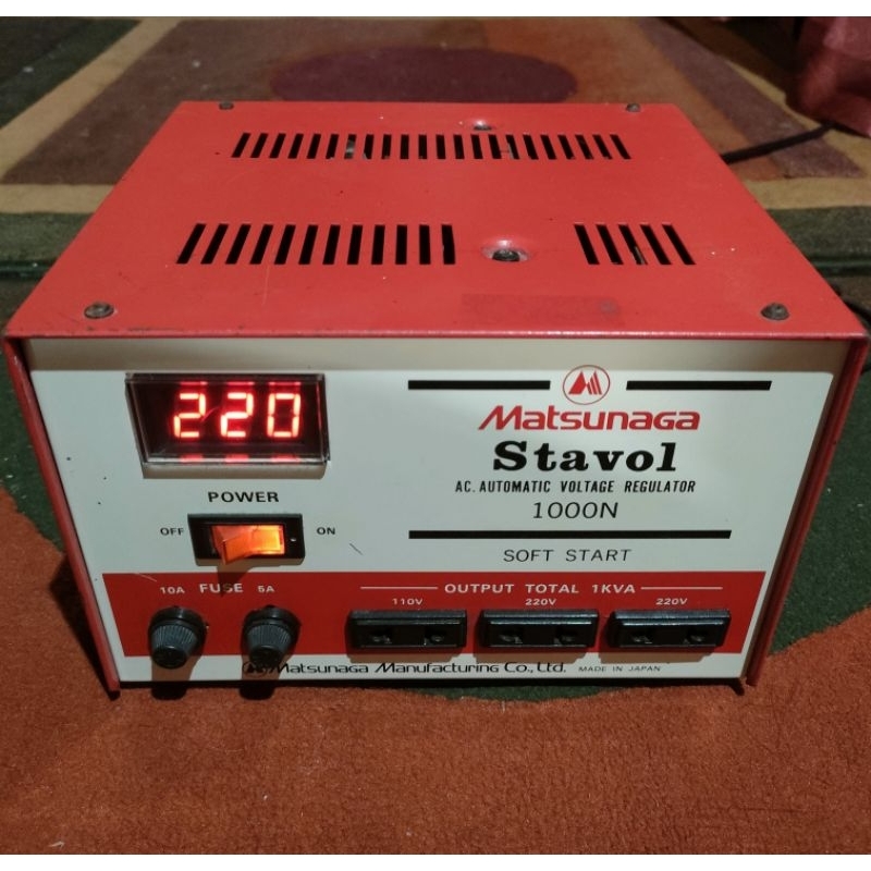 STAVOLT MATSUNAGA 1000N ORIGINAL MADE IN JAPAN
