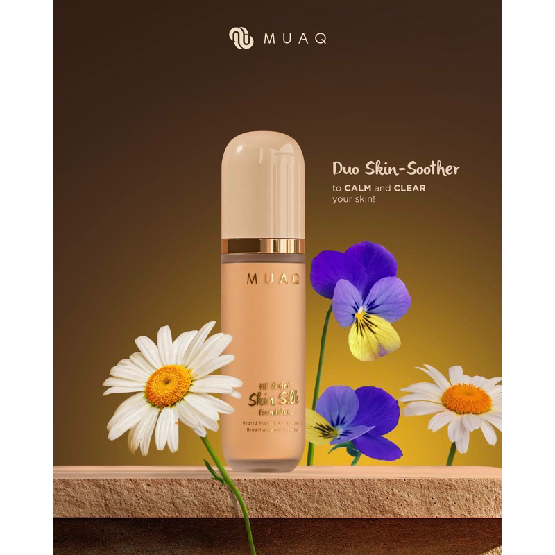 Ready Stock MUAQ HD Perfect Skin Silk Foundation