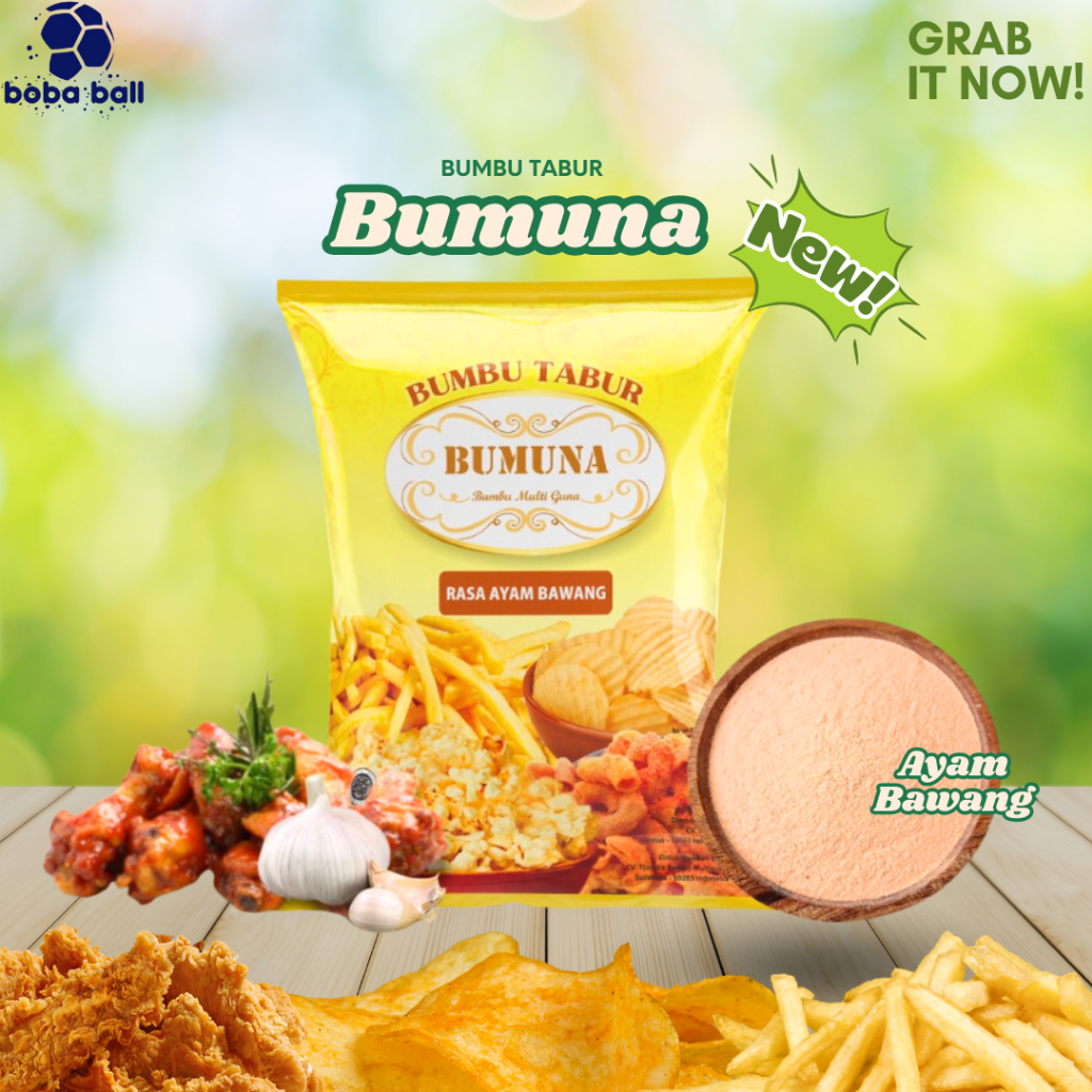 

Bumuna Bumbu Rasa Ayam Bawang | Bubuk Tabur Premium Kentang Keripik Makaroni 1 Kg